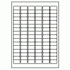 507 - Label Size 30mm x 16mm - 96 labels per sheet